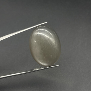 Pierre de lune grise naturelle authentique, taille ovale, 24,55 carats, pierre précieuse en vrac pour la fabrication de bijoux - Product Image 3