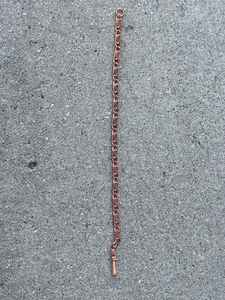 Bracelet en cuivre moderne élégant fait à la main pour femmes, cuivre pur pour soulager la douleur et le stress, ajustement réglable - Product Image 4