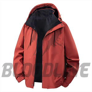 Waterproof light blue hooded <b>jacket</b> Printed full sleeve winter wear Unisex motorcycle <b>racing</b> <b>jacket</b> - Product Image 6