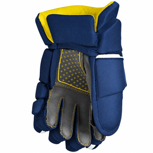 IBERIA Premium <b>Navy</b> Blue Red Yellow Ice Hockey <b>Gloves</b> | Protective Hockey Player <b>Gloves</b> | Custom OEM Wholesale - Product Image 6