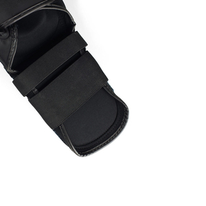 Protège-tibias de boxe en cuir respirant et léger, écologiques, élastiques, avec fermeture auto-agrippante, pour entraînement professionnel et protection. - Product Image 5