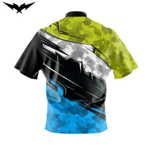 Maillot de bowling personnalisé de haute qualité avec logo, maillot d'équipe unisexe à manches courtes 100 % polyester respirant et à séchage rapide - Product Image 6