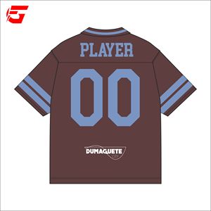 Camiseta de Fútbol Americano Retro Sublimada, de Poliéster, Transpirable, de Talla Grande, Manga Corta, Estilo Holgado, Personalizada a Bajo Precio - Product Image 4