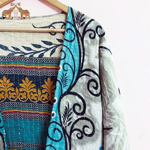 Wholesale Indian Cotton Printed Handmade Kantha Kimono <b>Beach</b> Coverlet Vintage Kimono Women <b>Beach</b> Wear <b>Kaftan</b> Vintage Jacket - Product Image 3