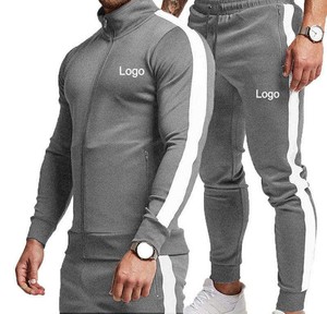 Ensemble de survêtement décontracté unisexe pour homme, hiver, à capuche, 2 pièces, veste zippée intégrale, en coton épais, respirant - Product Image 3