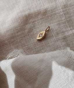 Pendentif Unique en Or Massif 14K 18K avec Diamant de Laboratoire Solitaire Rond Effet Éclat Étoilé pour Collier – Idéal au Quotidien - Product Image 1