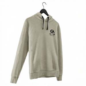 <b>GYM</b> Active Men's Hooded <b>Sweatshirt</b> Solid Color French Terry Breathable Regular Fit Front Logo Winter Wear Wholesale 100% Cotton - Product Image 2