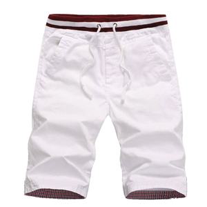 Pantalones Cortos Casuales de Mezcla de Algodón para Hombre, Calidad de Exportación Estándar, Corte Ajustado, Líneas Limpias y Estéticas, Estilo Versátil - Product Image 1