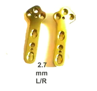 8 Pelat Pengunci Ortopedi Hewan TPLO 2.0-2.5-2.7-3.5mm Kanan/Kiri Manual Baja Tahan Karat Kelas I Instrumen Bedah CE