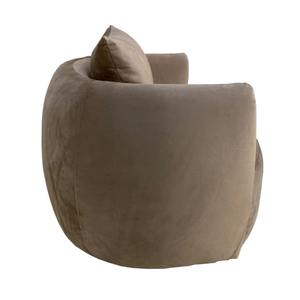Sillón de Estilo Moderno con Respaldo en Forma de U de Espuma Vietnamita, Base de Madera, Color Personalizado, Estructura de Madera Contrachapada, Espuma y Tela - Product Image 4