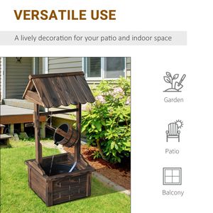 Fontaine à souhaits rustique pour jardin extérieur 220V, accent décoratif - Product Image 5