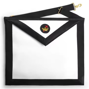 past Master Blue Lodge Apron with Blue <b>Silver</b> Fringe Embroidery for Crafts Cross-Stitching & Needlework Masonic Regalia Product - Product Image 1