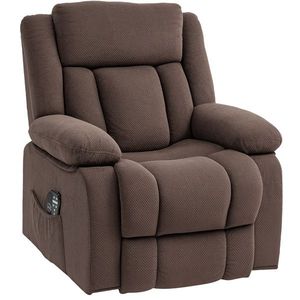 Poltrona Reclinabile Estensibile in Pelle/Tessuto, Manuale ed Elettrica, con USB e Massaggio, Moderna/Contemporanea, Monoposto, Regolabile, Imbottita in Schiuma, Struttura in Legno - Product Image 1