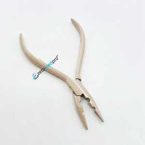 Alicate de 2 orificios para extensiones de cabello, gancho de ganchillo para rastas y pelucas, herramienta de extensión de cabello con aguja de 1/2/3 ganchos, herramienta para el cabello color beige - Product Image 5