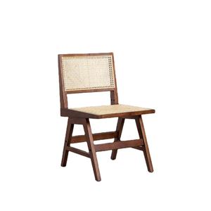 เก้าอี้ทานข้าวเรฮานา โครงไม้สักแท้ พร้อมงานสานหวายเคลือบวอลนัท เหมาะสำหรับใช้ภายในหรือภายนอกอาคาร - Product Image 1