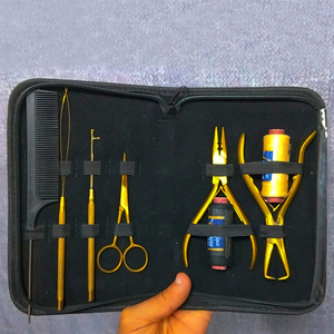 Hair Extension Beading Tool Kit Stainless Steel Hair Extensions Micro link Bead Closer and Remover <b>Pliers</b> <b>set</b> - Product Image 5