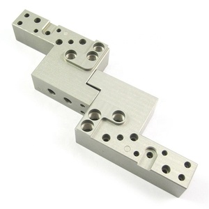 Custom Precision CNC Milled Aluminum Base Block Multi Mounting Holes Aluminum Frame For Automation <b>Machine</b> Fixture Parts - Product Image 4