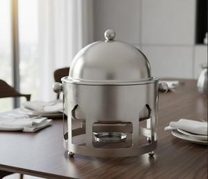 New Middle East Gulf Designer Stainless Steel Enamel Coated Modern Design Food Warmer <b>Buffet</b> <b>Server</b> Wedding Events Casserole - Product Image 4