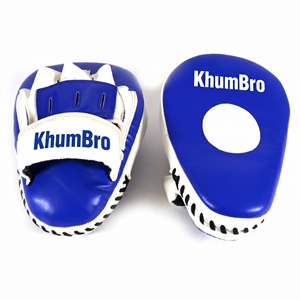 Mitaines de boxe KhumBro, antidérapantes, légères, en PU, fermeture auto-agrippante, bleu et blanc, équipement de protection unisexe - Product Image 1