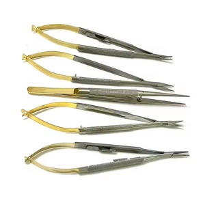 Pinza de Sutura Quirúrgica Microvascular de Acero Inoxidable de 18.5cm con Puntas Largas para Perros, Instrumento Veterinario Oftálmico DENTRIC - Product Image 4