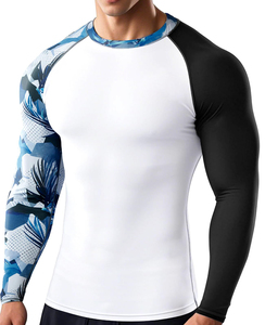 2026 Latest Design Eco-Friendly Rash Guard Compression High Quality Customizable Spandex/Polyester Unisex Full Sleeve Fitness - Product Image 2