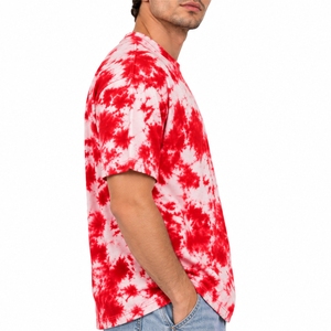 Men <b>Tie</b> Dye T Shirt Premium Soft Breathable Trendy Comfortable Short Sleeve O-Neck Regular Fit Cotton Breathable Fabric For Wear - Product Image 3