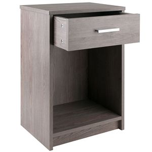 Rennick grigio cenere accento tavolo elegante soggiorno mobili - Product Image 2