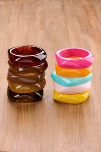 Handmade Resin Bangle Bracelet Lightweight Fashion <b>Accessory</b> for Women Girls Party <b>Wedding</b> Casual and Daily Wear - Product Image 3