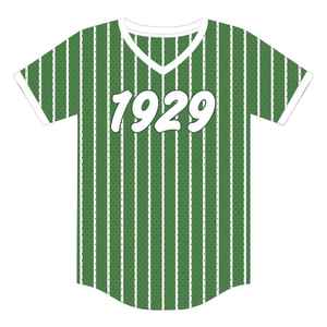 Camiseta de béisbol verde esmeralda de la hermandad Iota Phi Lambda, ropa con letras griegas, año de fundación 1929, camiseta informal para mujer - Product Image 1