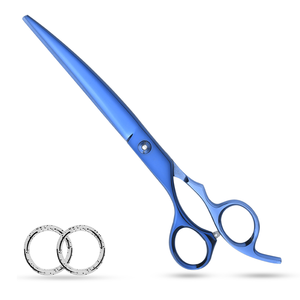 Vente en gros de ciseaux à cheveux ciseaux de coiffeur en acier inoxydable ciseaux de coiffeur bleus de qualité supérieure - Product Image 1
