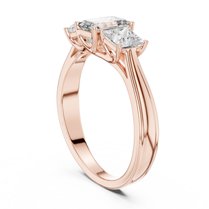 Certified Moissanite <b>Diamond</b> <b>Ring</b> in 925 Sterling Silver - Product Image 3