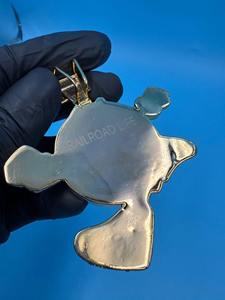 จี้การ์ตูนประดับเพชรโมอิสซาไนต์สีแดงและดำ บนตัวเรือนเงินแท้ 925 ประดับเพชรหลากสี สไตล์ฮิปฮอป ราคาประหยัด - Product Image 4