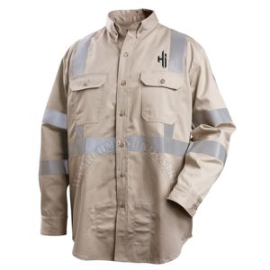 Men's Workwear Flame Retardant <b>Welding</b> <b>Shirt</b> High Quality 100% Cotton <b>Welding</b> Works <b>Shirt</b> For Sale Blue Color - Product Image 3