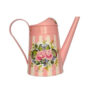 Arrosoir en métal de qualité supérieure, finition émaillée imprimée, poignée robuste, idéal pour l'entretien des plantes à la maison, dans le jardin et sur le balcon - Product Image 1