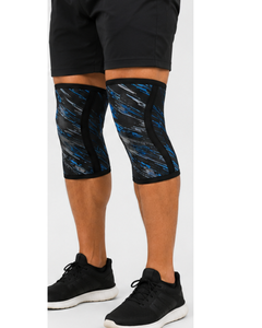 Custom Logo Sublimation Print Knee Compression Sleeve Elastic Wool Sports Support <b>Brace</b> Pads Gym Weightlifting Soft Training - Product Image 2