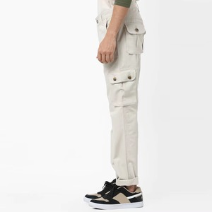 Pantalones Cargo Ligeros con Bolsillos Utilitarios, Tela Flexible, Corte Relajado, Ropa Casual - Product Image 4