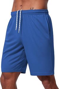 Shorts Bermuda noirs à séchage rapide pour hommes, avec cordon de serrage à la taille et poches latérales, vêtements de sport décontractés - Product Image 6
