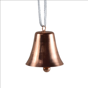 Campana Decorativa Colgante para Árbol de Navidad con Diseño de Acabado Color Cobre, Ideal para Decoración Festiva, Adorno Metálico - Product Image 5