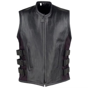 Gilet en cuir décontracté pour homme 2026 de haute qualité, réversible, en toile, avec logo personnalisé, imperméable, respirant, pour usage extérieur en hiver, vente chaude - Product Image 3