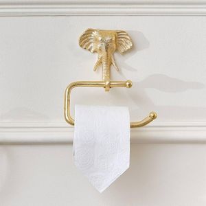 Porte-papier toilette mural finition or, support de rouleau de papier hygiénique durable en métal antirouille, fournisseur OEM en gros pour l'exportation - Product Image 2