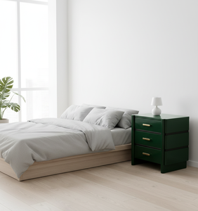 Nightstand 3 Drawers Bed <b>Frame</b> for Bedroom Export Quality Handcrafted Wood Furniture Premium Quality Factory Direct OEM ODM - Product Image 3