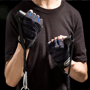 Gants de fitness unisexes de haute qualité en coton/polyester/spandex, confortables, antidérapants, à séchage rapide, pour les sports de plein air et la musculation - Product Image 3