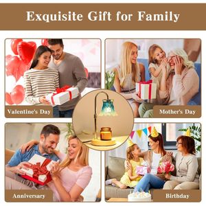 Regalos de Navidad y Cumpleaños para Mamá, Lámpara Calentadora de Velas Eléctrica con Regulador de Intensidad, Calentador de Fragancias con Temporizador para el Hogar - Product Image 5