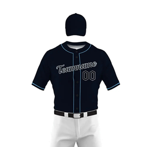 Nouvelle conception, uniforme de baseball de haute qualité, séchage rapide, respirant, grande taille, personnalisable, vente en gros - Product Image 5