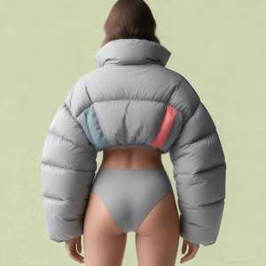 Customized Casual Wear Men's Puffer Jackets with <b>Stand</b> Collar Premium Quality Men Puffer Jacket Available in Different Colors - Product Image 2