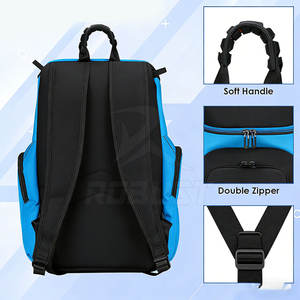 Sac à dos de basketball léger avec fermeture éclair, grande capacité pour ballons, chaussures et effets personnels - Sac de sport unisexe écologique - Product Image 6