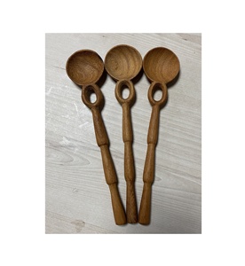 Fabrication au Vietnam d'ustensiles en bois d'acacia Mini et grande spatule à soupe et cuillère en bois pour la cuisine, le restaurant et la maison - Product Image 6