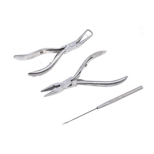 Wholesale Stainless Steel Hair Extension <b>Pliers</b> <b>Multi</b> Function Professional Hair Extension <b>Tool</b> New Design Durable Salon - Product Image 1
