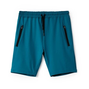 Unisex Teal Embroidered <b>Shorts</b> <b>Spandex</b>/Polyester Quick Dry Breathable Drawstring Pockets Elastic Waist Casual Running Gym Sports - Product Image 1