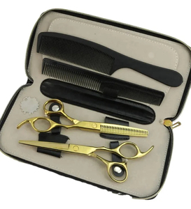2026 New Arrival Wholesale 7 Inch And 6.5 Inch <b>Long</b> Stainless Steel Hair Grooming Barber Scissors <b>Shears</b> Kit For Sale - Product Image 3